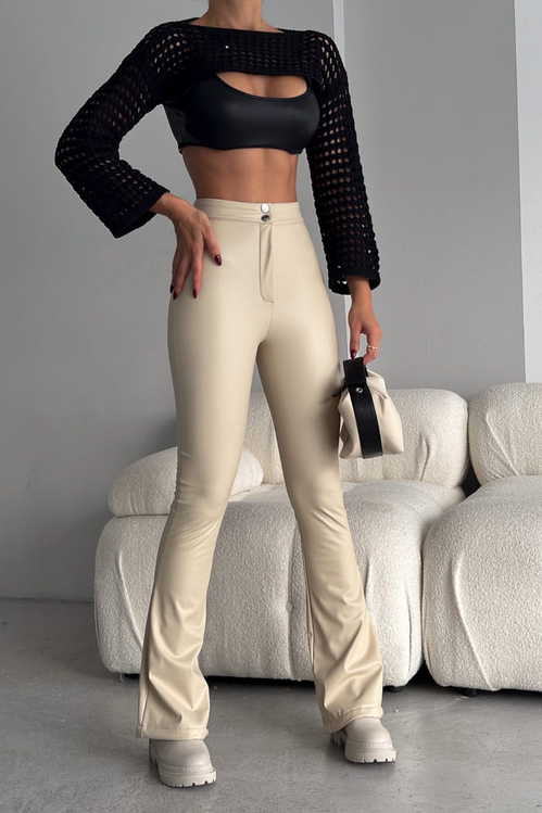 PANTALONI MODERNI DIN PIELE MATLASATI DP130